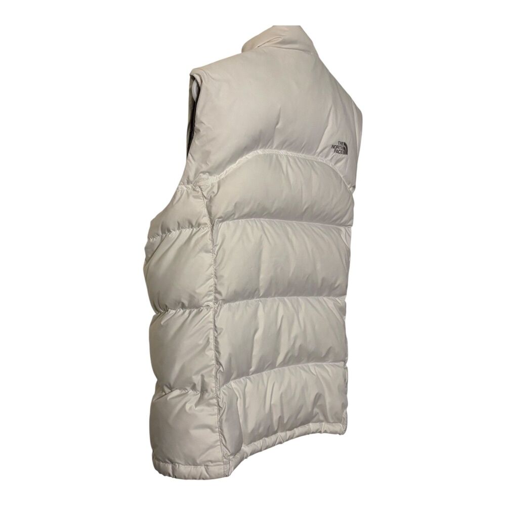 The North Face 550 Down Puffer Vest White Girls XL Youth Goose Down - Picture 11 of 12